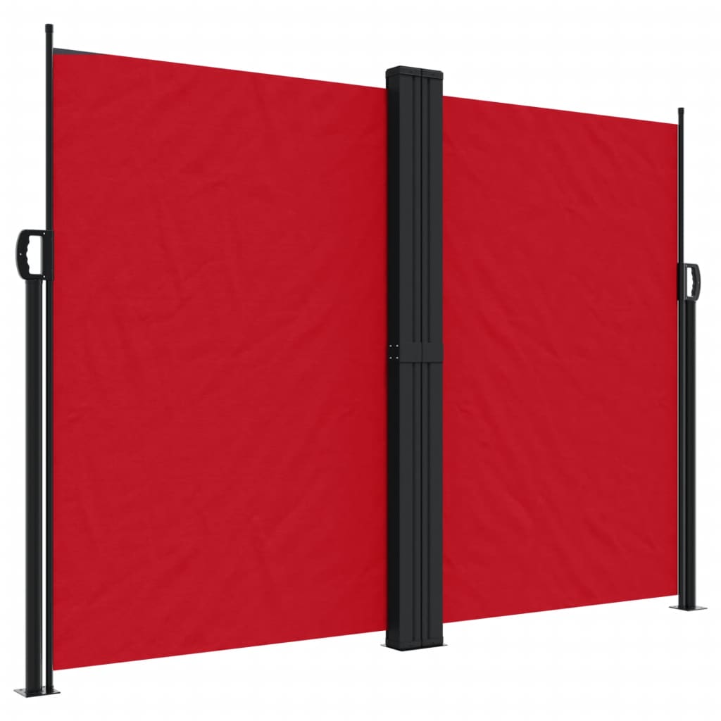 vidaXL Retractable Side Awning Red 180x1200 cm 2