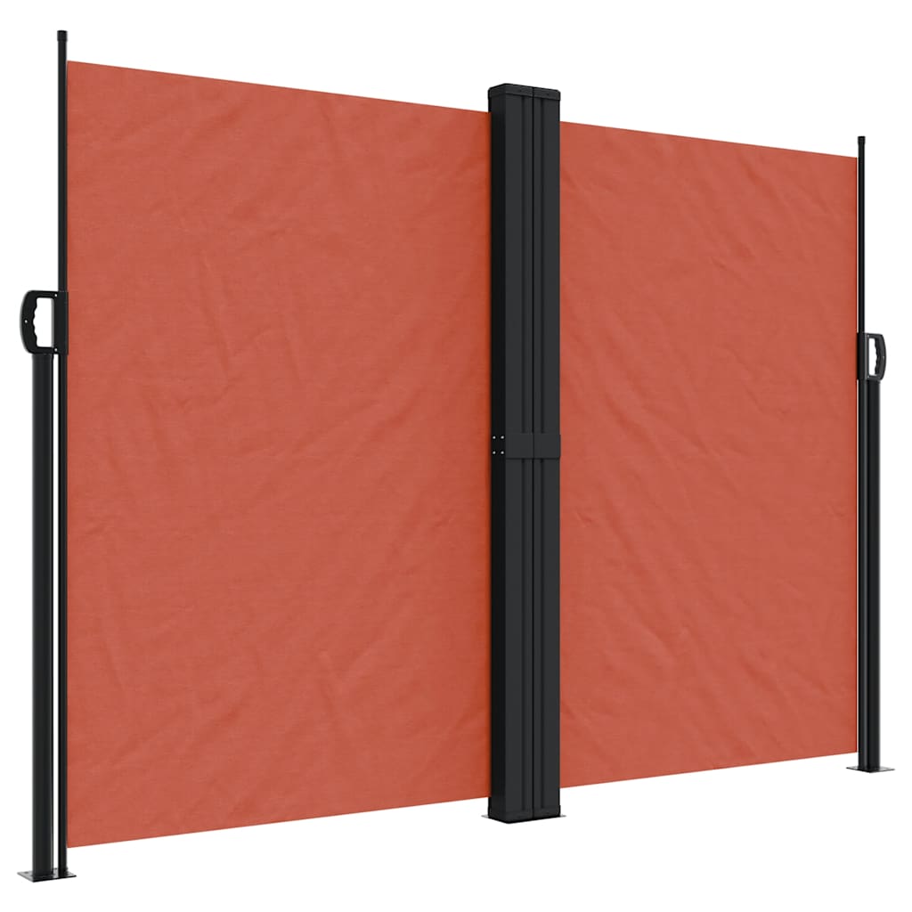 vidaXL Retractable Side Awning Terracotta 180x1200 cm 2