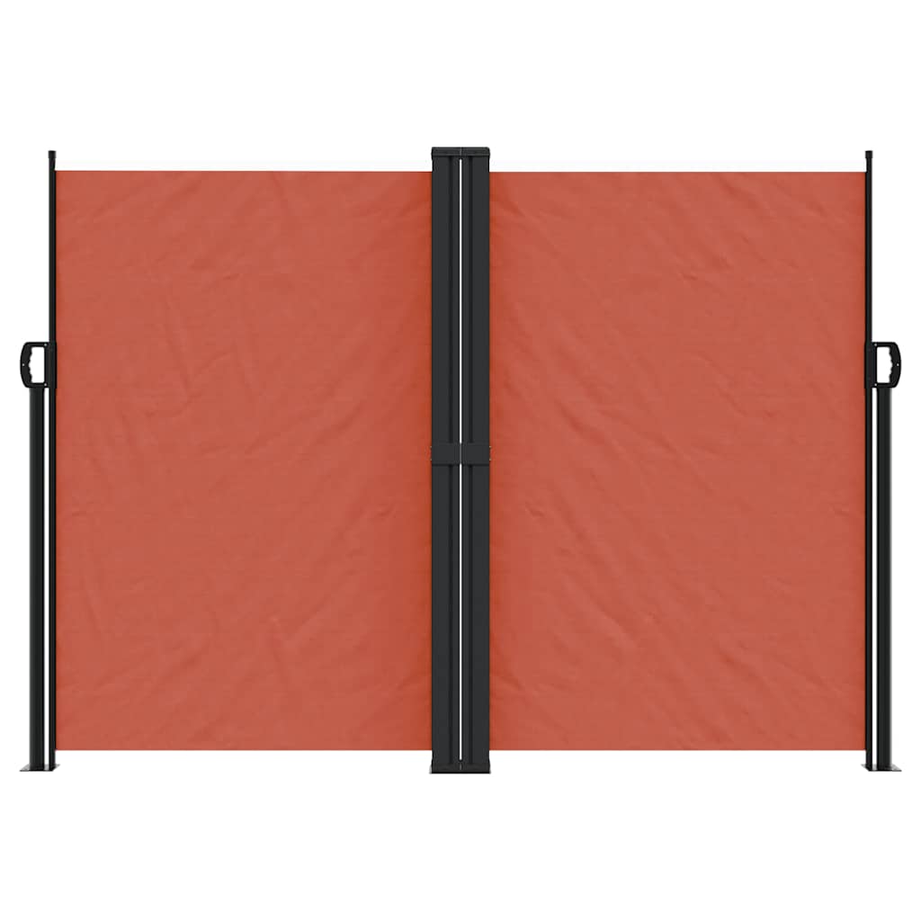 vidaXL Retractable Side Awning Terracotta 180x1200 cm 3