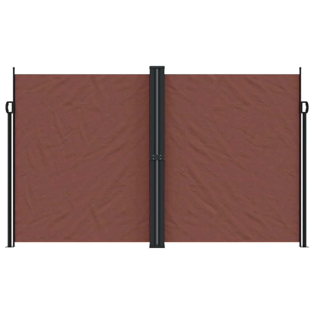 vidaXL Retractable Side Awning Brown 200x1200 cm 3