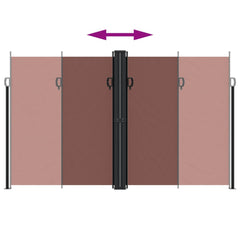 vidaXL Retractable Side Awning Brown 200x1200 cm 5