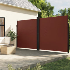 vidaXL Retractable Side Awning Brown 200x1200 cm 1