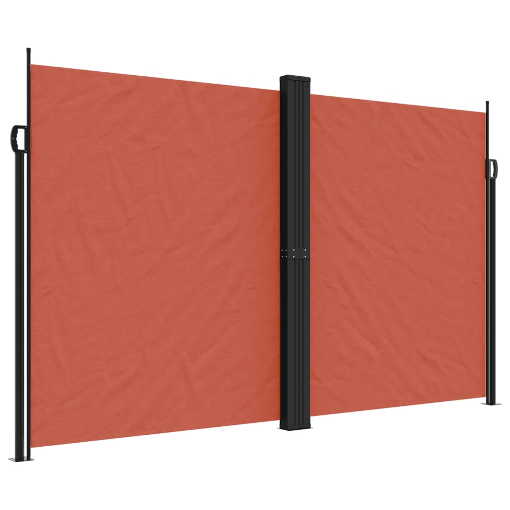 vidaXL Retractable Side Awning Terracotta 200x1200 cm 2