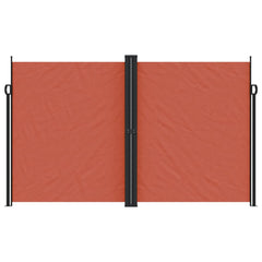vidaXL Retractable Side Awning Terracotta 200x1200 cm 3