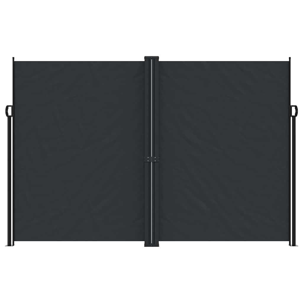 vidaXL Retractable Side Awning Black 220x1200 cm 3