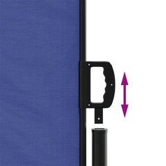 vidaXL Retractable Side Awning Blue 220x1200 cm 6
