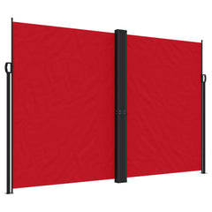 vidaXL Retractable Side Awning Red 220x1200 cm 2