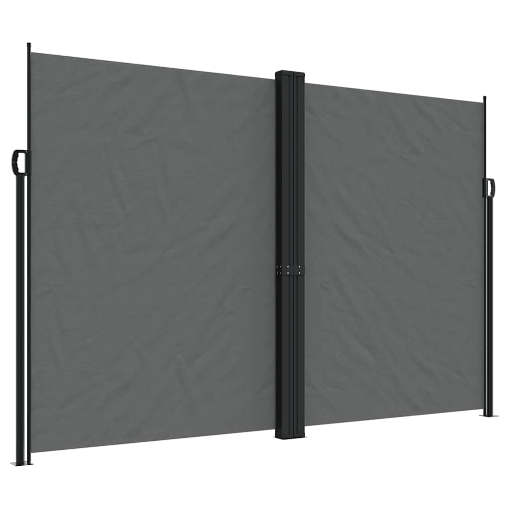 vidaXL Retractable Side Awning Anthracite 220x1200 cm 2