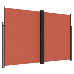 vidaXL Retractable Side Awning Terracotta 220x1200 cm 2