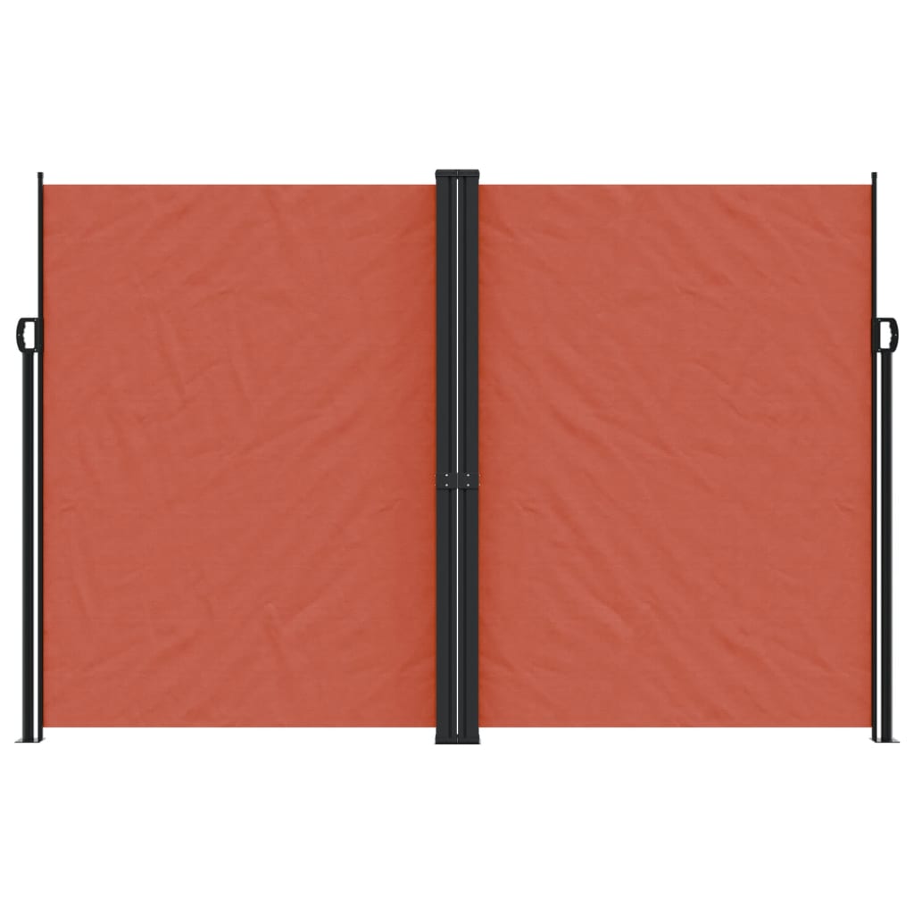 vidaXL Retractable Side Awning Terracotta 220x1200 cm 3