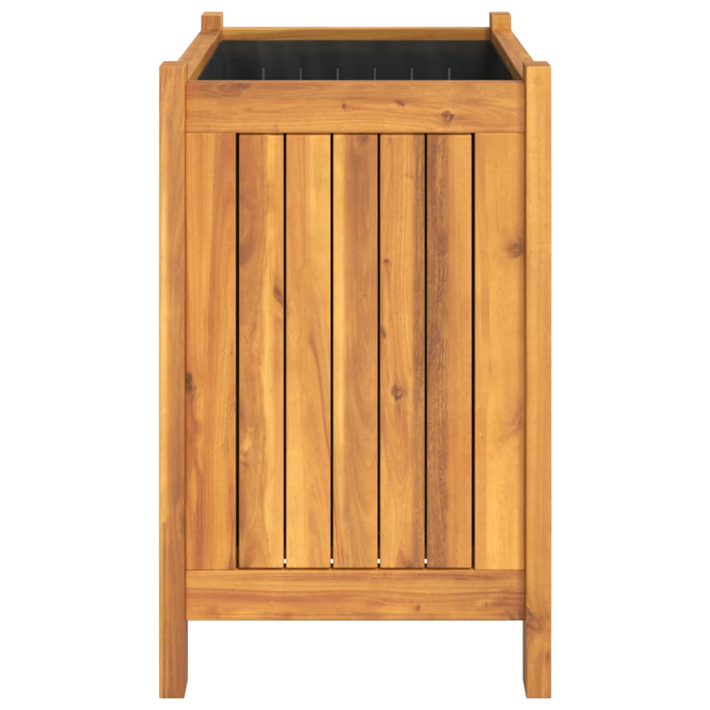 vidaXL Garden Planter with Liner 54x31x50 cm Solid Wood Acacia 6