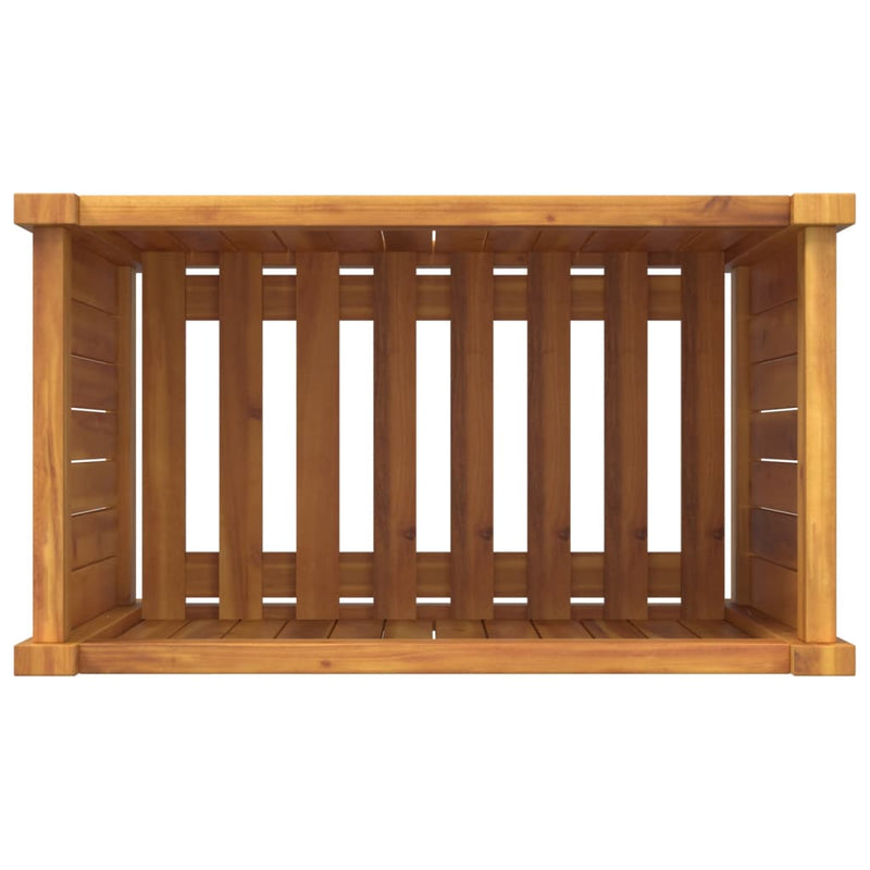 Garden Planter with Liner 54x31x50 cm Solid Wood Acacia