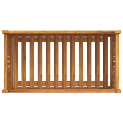 Garden Planter with Liner 80x42x40 cm Solid Wood Acacia