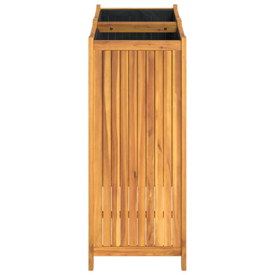 Garden Planter with Liner 84x42x100 cm Solid Wood Acacia