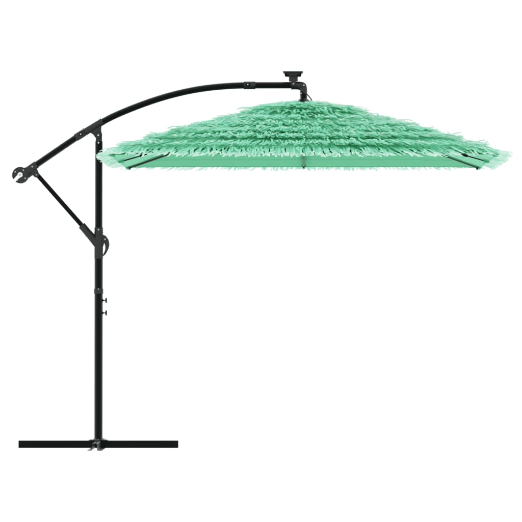 vidaXL Garden Parasol with Steel Pole Green 246x246x230 cm 4