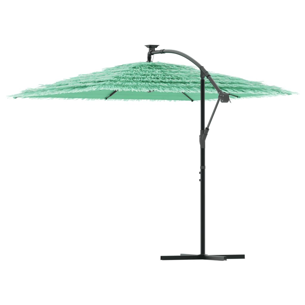 vidaXL Garden Parasol with Steel Pole Green 246x246x230 cm 5