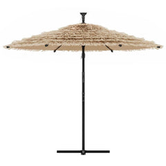 vidaXL Garden Parasol with Steel Pole Brown 290x290x238 cm 3