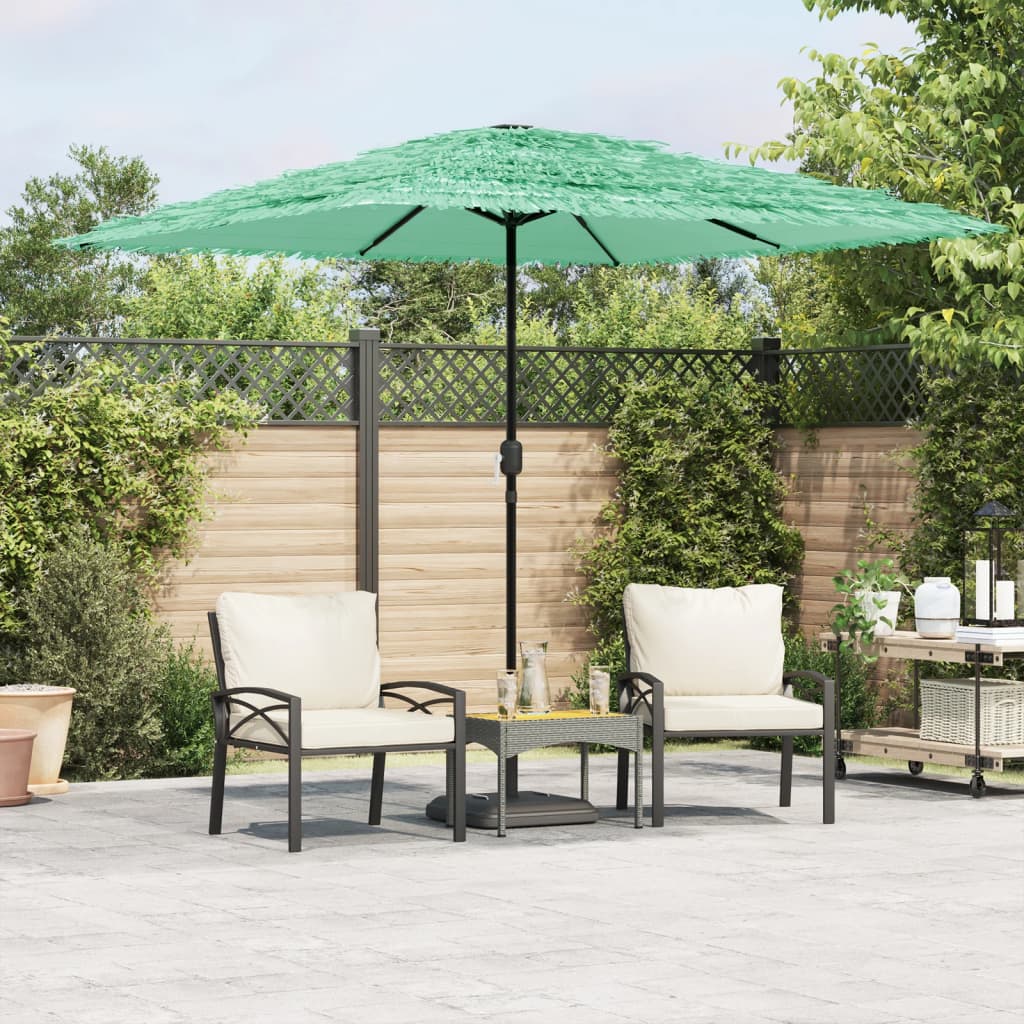 Garden Parasol with Steel Pole Green 248 cm 248 cm 248 cm