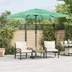 Garden Parasol with Steel Pole Green 248 cm 248 cm 248 cm