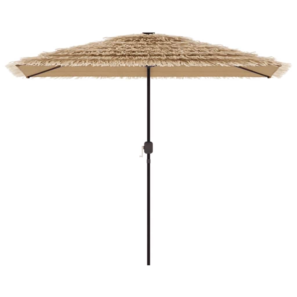 vidaXL Garden Parasol with Steel Pole Brown 300x200x250 cm 3