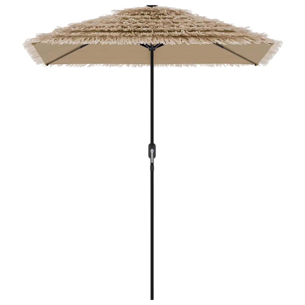 vidaXL Garden Parasol with Steel Pole Brown 300x200x250 cm 4