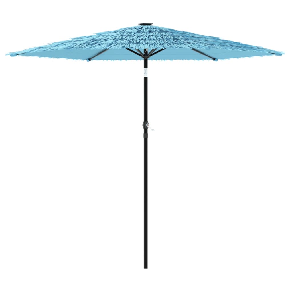vidaXL Garden Parasol with Steel Pole Blue 223x223x213 cm 2