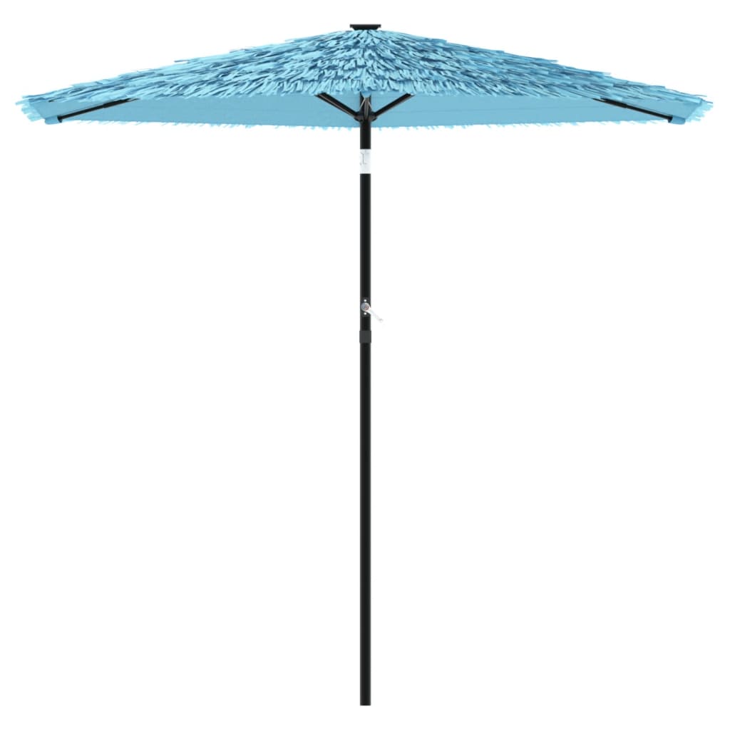 vidaXL Garden Parasol with Steel Pole Blue 223x223x213 cm 3