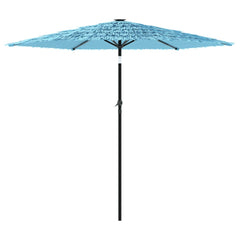 vidaXL Garden Parasol with Steel Pole Blue 223x223x213 cm 5