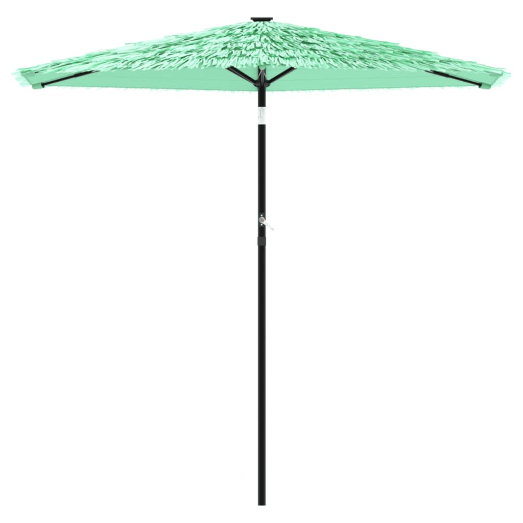 Garden Parasol with Steel Pole Green 223 cm 213 cm 223 cm