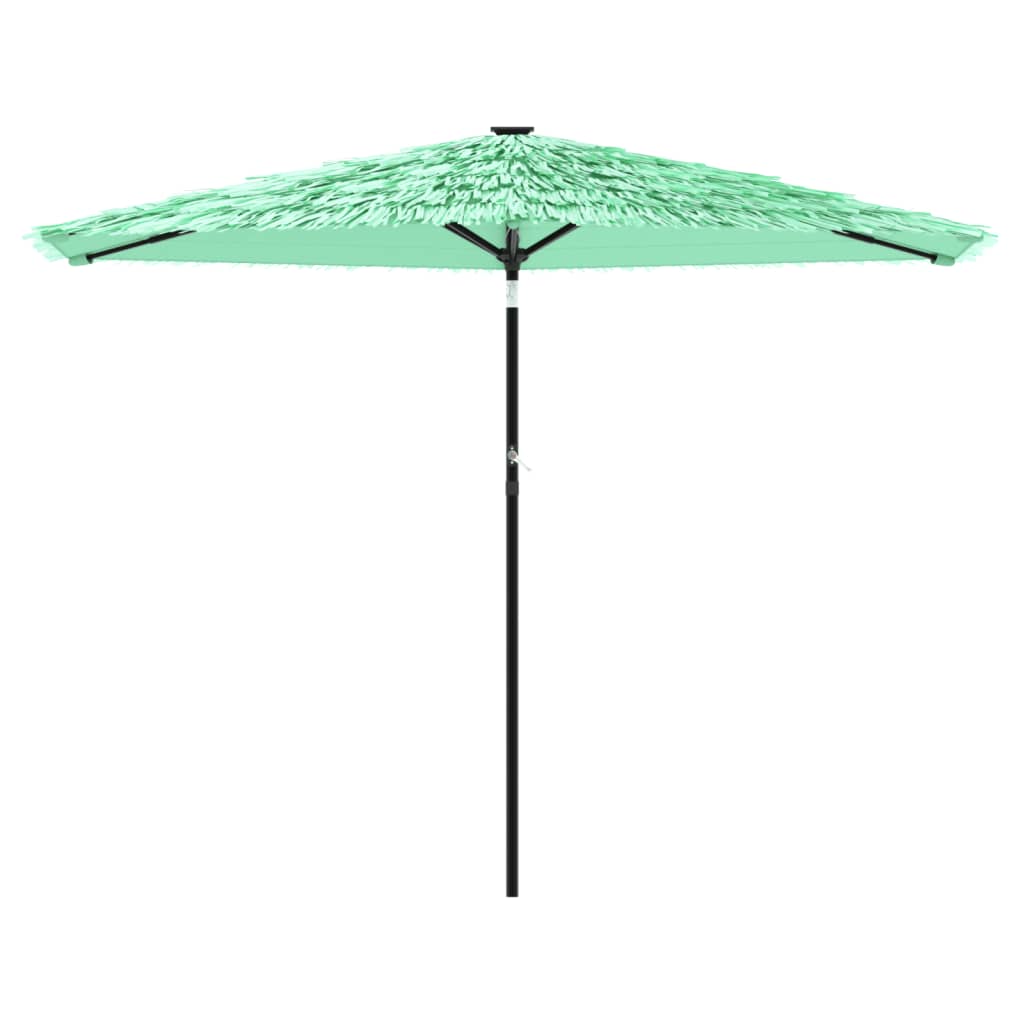 Garden Parasol with Steel Pole Green 288 cm 225 cm 288 cm