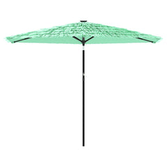 Garden Parasol with Steel Pole Green 288 cm 225 cm 288 cm