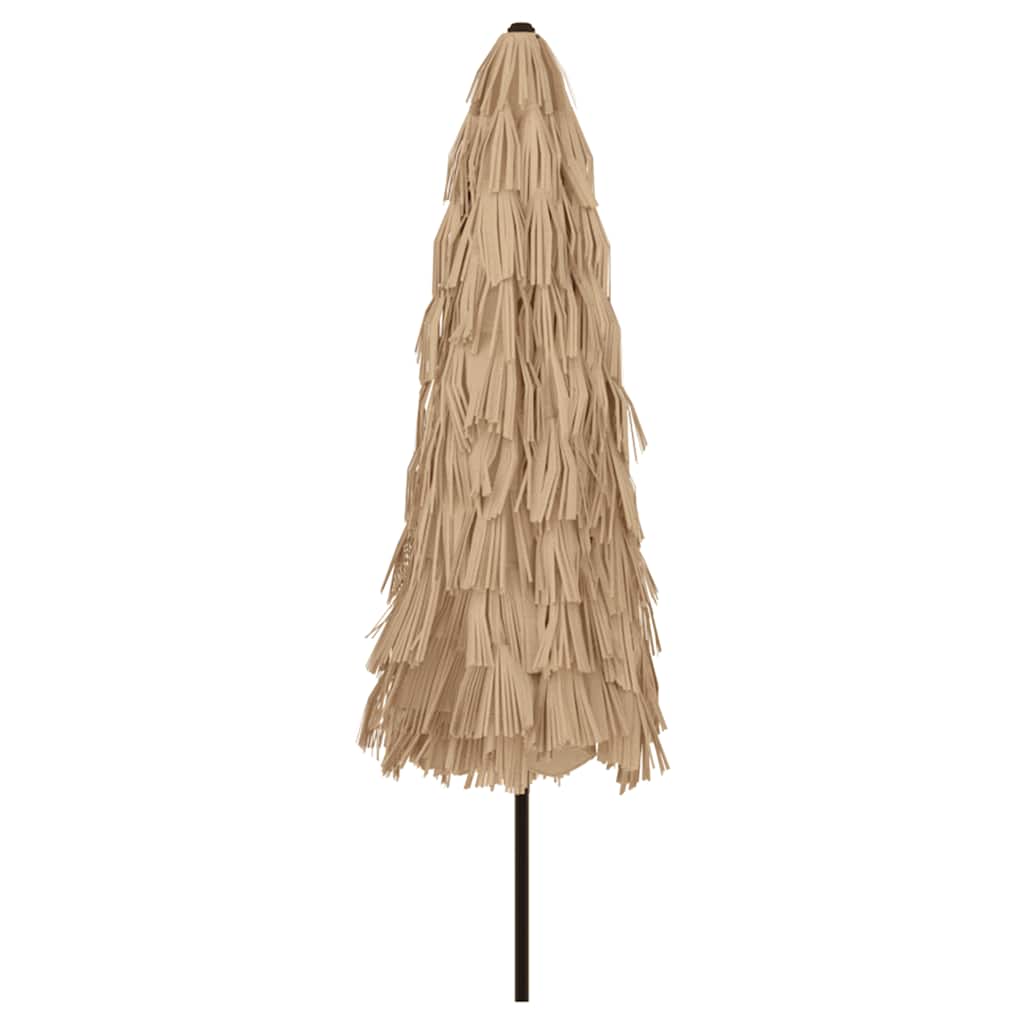 vidaXL Garden Parasol with Steel Pole Brown 324x324x247 cm 6