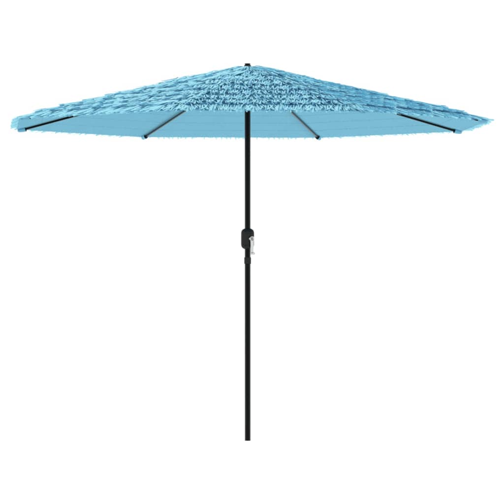 vidaXL Garden Parasol with Steel Pole Blue 388x388x248 cm 2