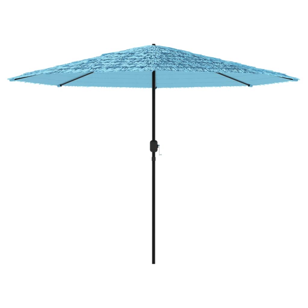 vidaXL Garden Parasol with Steel Pole Blue 388x388x248 cm 4