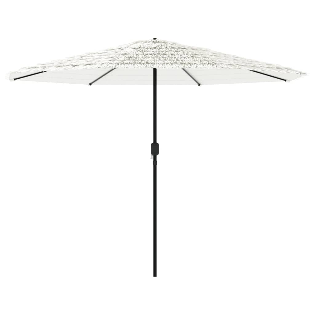vidaXL Garden Parasol with Steel Pole White 388x388x248 cm 5