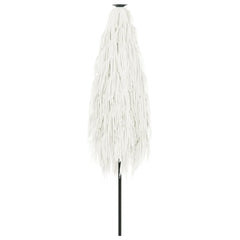 vidaXL Garden Parasol with Steel Pole White 388x388x248 cm 6