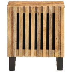 vidaXL Bedside Cabinet 40x34x46 cm Solid Wood Rough Mango 3