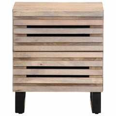 vidaXL Bedside Cabinets 2 pcs 40x34x46 cm Solid Wood Bleached Mango 4