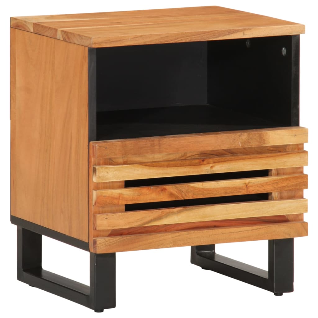 vidaXL Bedside Cabinet 40x33x46 cm Solid Wood Acacia 1