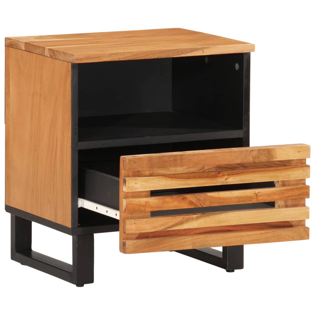 vidaXL Bedside Cabinet 40x33x46 cm Solid Wood Acacia 2