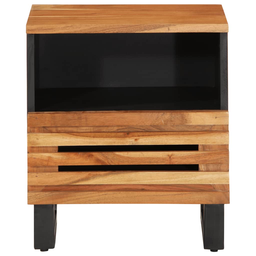 vidaXL Bedside Cabinet 40x33x46 cm Solid Wood Acacia 3