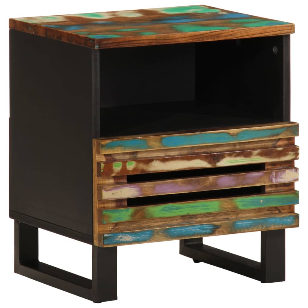 vidaXL Bedside Cabinet 40x33x46 cm Solid Wood Reclaimed 1