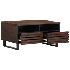 vidaXL Coffee Table Brown 80x55x40 cm Solid Wood Mango 5