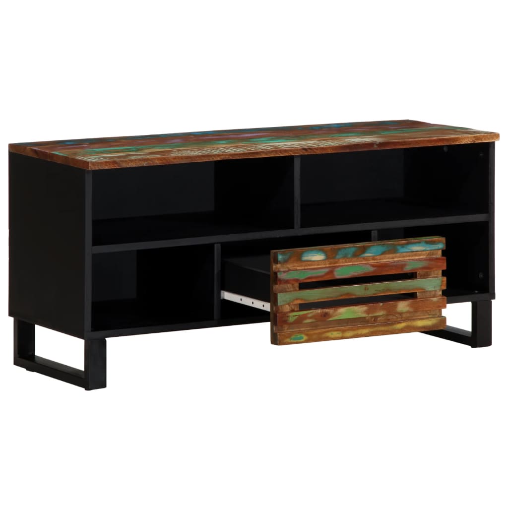 vidaXL TV Cabinet 100x34x46 cm Solid Wood Acacia 3