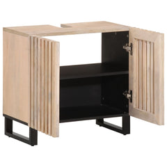 Bathroom Sink Cabinet 62x34x58 cm Solid Wood Mango Light brown Solid mango wood