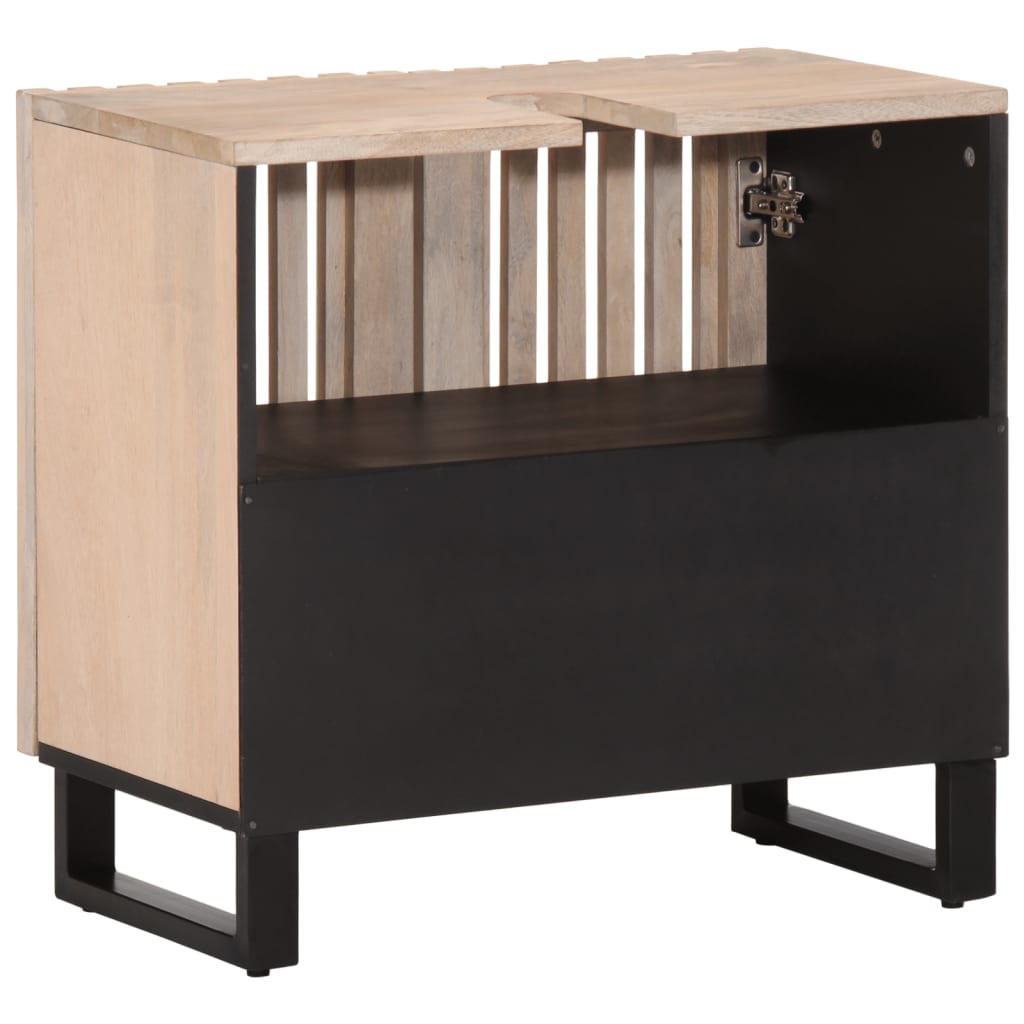 Bathroom Sink Cabinet 62x34x58 cm Solid Wood Mango Light brown Solid mango wood