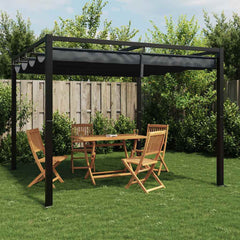Gazebo Walls Steel Anthracite 3 x 3 m without mesh