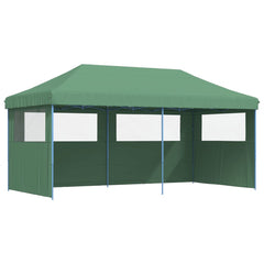Foldable Party Tent Pop-Up No with 3 Sidewalls Green