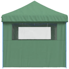 Foldable Party Tent Pop-Up No with 3 Sidewalls Green