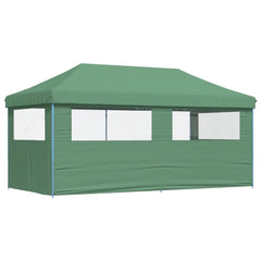 Foldable Party Tent Pop-Up No with 3 Sidewalls Green